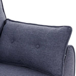 Sarantino 3 Seater Modular Linen Fabric Sofa Bed Couch Futon Suite - Dark Grey - Furniture > Sofas