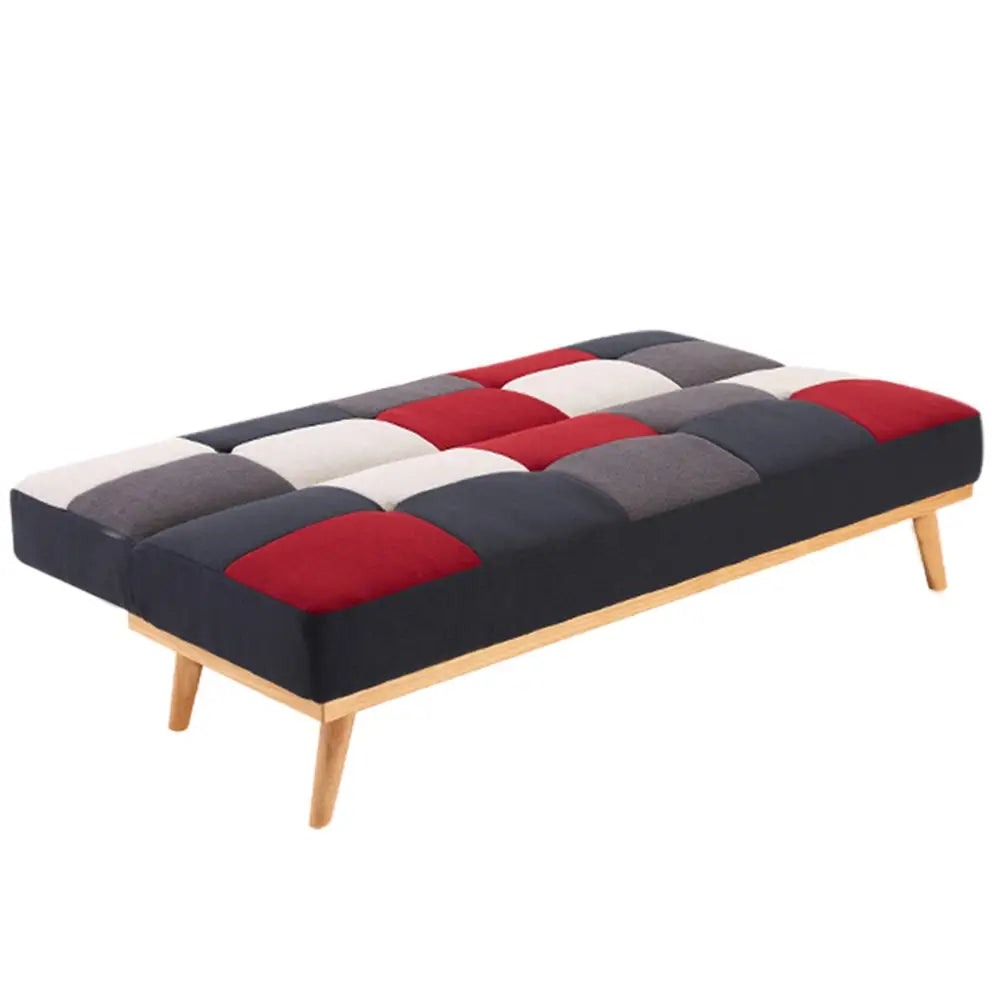 Sarantino 3 Seater Modular Linen Fabric Wood Sofa Bed Couch - Multi-colour - Furniture > Sofas