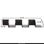 Sarantino 5 Tier Corner Wall Shelf Display Shelves Dvd Book Storage Rack Floating Mounted - Dark Brown - Furniture >