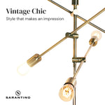 Sarantino 6-Light Metal Sputnik Floor Lamp - Home & Garden > Lighting