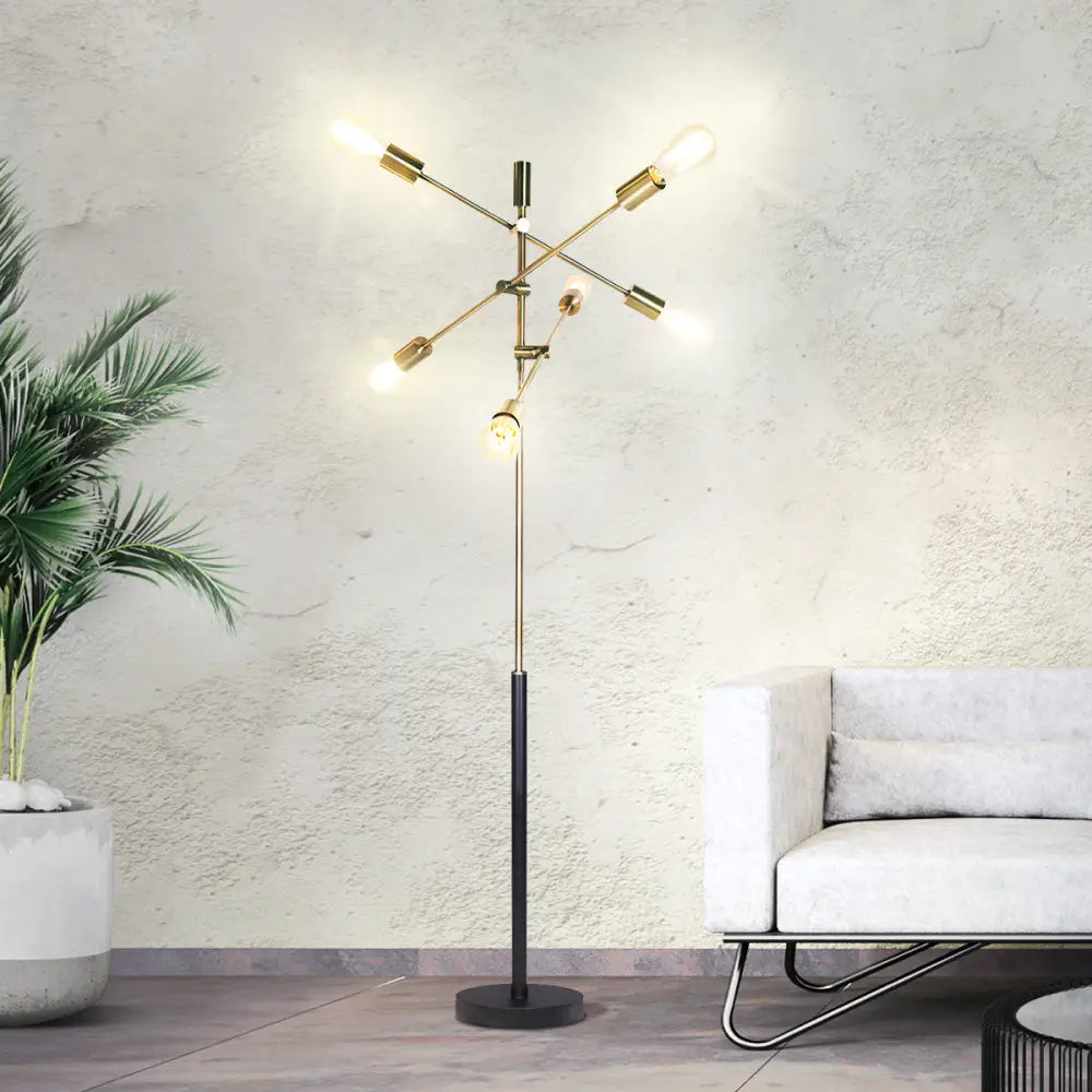 Sarantino 6-Light Metal Sputnik Floor Lamp - Home & Garden > Lighting