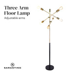 Sarantino 6-Light Metal Sputnik Floor Lamp - Home & Garden > Lighting