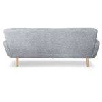 Sarantino 6-Seater Linen Sofa Set Couch Futon - Light Grey - Furniture > Sofas