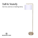 Sarantino 90-Degree Modern Arc Floor Lamp - Home & Garden > Lighting