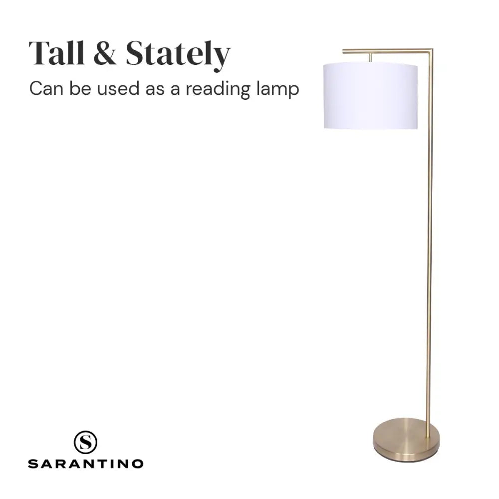 Sarantino 90-Degree Modern Arc Floor Lamp - Home & Garden > Lighting
