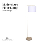 Sarantino 90-Degree Modern Arc Floor Lamp - Home & Garden > Lighting