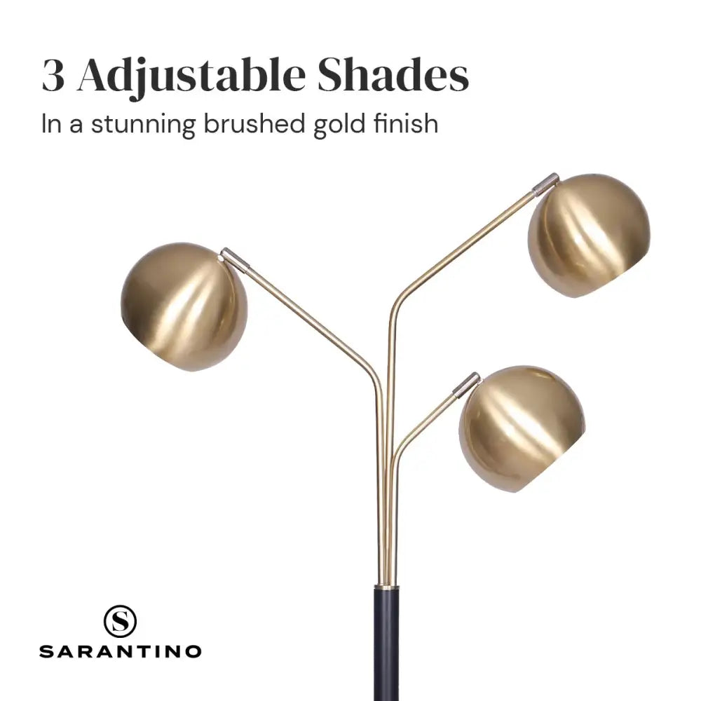 Sarantino Adjustable 3-Arm Arc Lamp - Home & Garden > Lighting