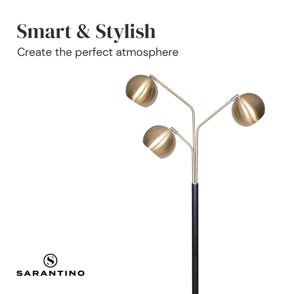 Sarantino Adjustable 3-Arm Arc Lamp - Home & Garden > Lighting