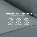 Sarantino Adjustable Chair Single Sofa Bed Faux Linen - Dark Grey - Furniture > Sofas