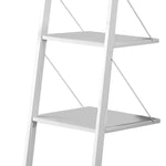 Sarantino Amelia 5-Tier Ladder Shelf in White - Furniture > Living Room > Bookcases & Shelves
