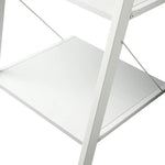 Sarantino Amelia 5-Tier Ladder Shelf in White - Furniture > Living Room > Bookcases & Shelves