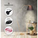 Sarantino Arc Floor Lamp with Empire Shade - Home & Garden > Lighting