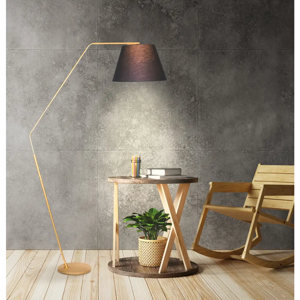 Sarantino Arc Floor Lamp with Empire Shade - Home & Garden > Lighting