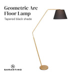 Sarantino Arc Floor Lamp with Empire Shade - Home & Garden > Lighting