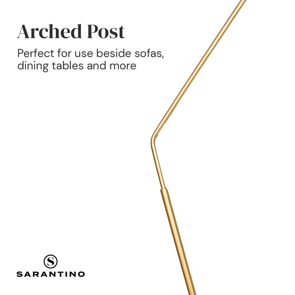 Sarantino Arc Floor Lamp with Empire Shade - Home & Garden > Lighting