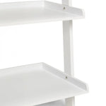Sarantino Aster 5-Tier Ladder Shelf in White - Furniture > Living Room > Bookcases & Shelves