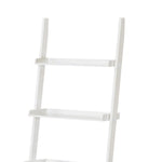 Sarantino Aster 5-Tier Ladder Shelf in White - Furniture > Living Room > Bookcases & Shelves