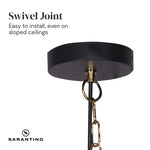 Sarantino Black and Gold Pendant Light - Home & Garden > Lighting
