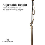 Sarantino Black and Gold Pendant Light - Home & Garden > Lighting