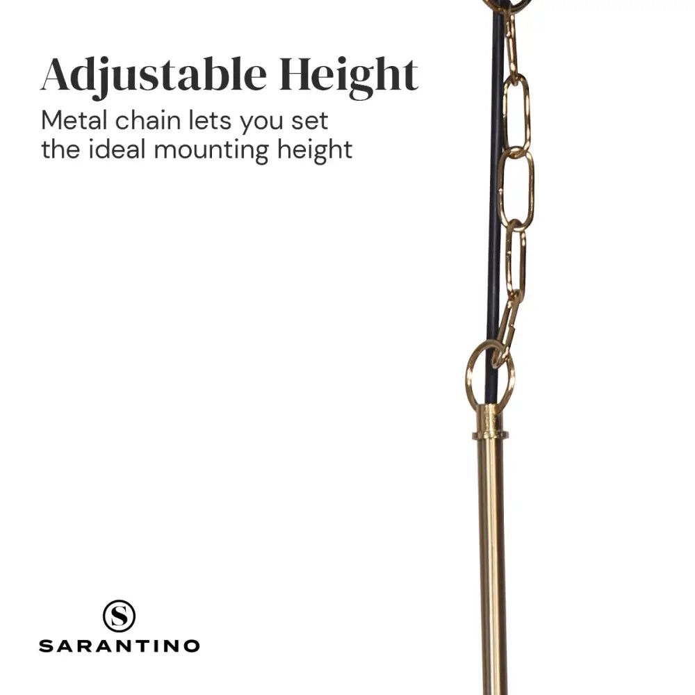 Sarantino Black and Gold Pendant Light - Home & Garden > Lighting