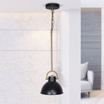 Sarantino Black and Gold Pendant Light - Home & Garden > Lighting