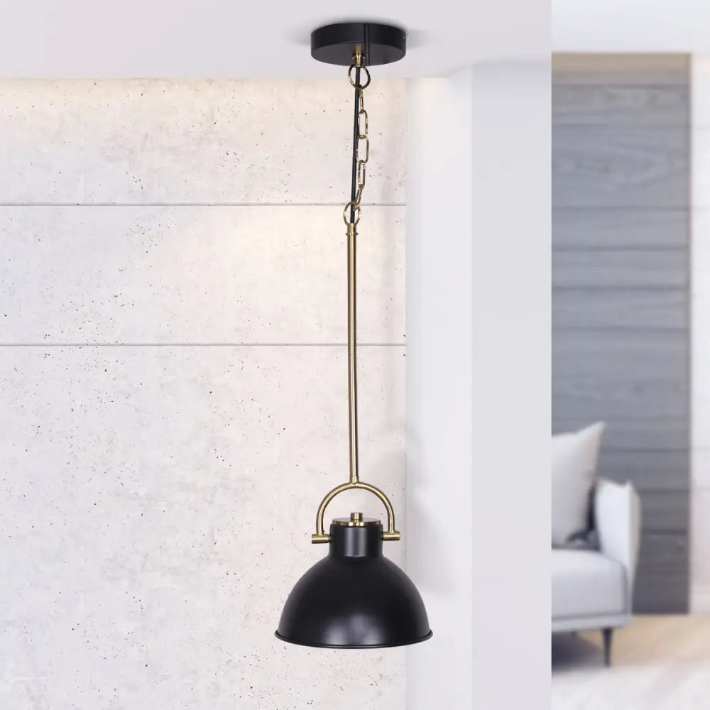 Sarantino Black and Gold Pendant Light - Home & Garden > Lighting