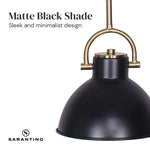 Sarantino Black and Gold Pendant Light - Home & Garden > Lighting