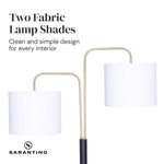 Sarantino Black/Brass Finish Reading Light Electric Table Lamp - Home & Garden > Lighting
