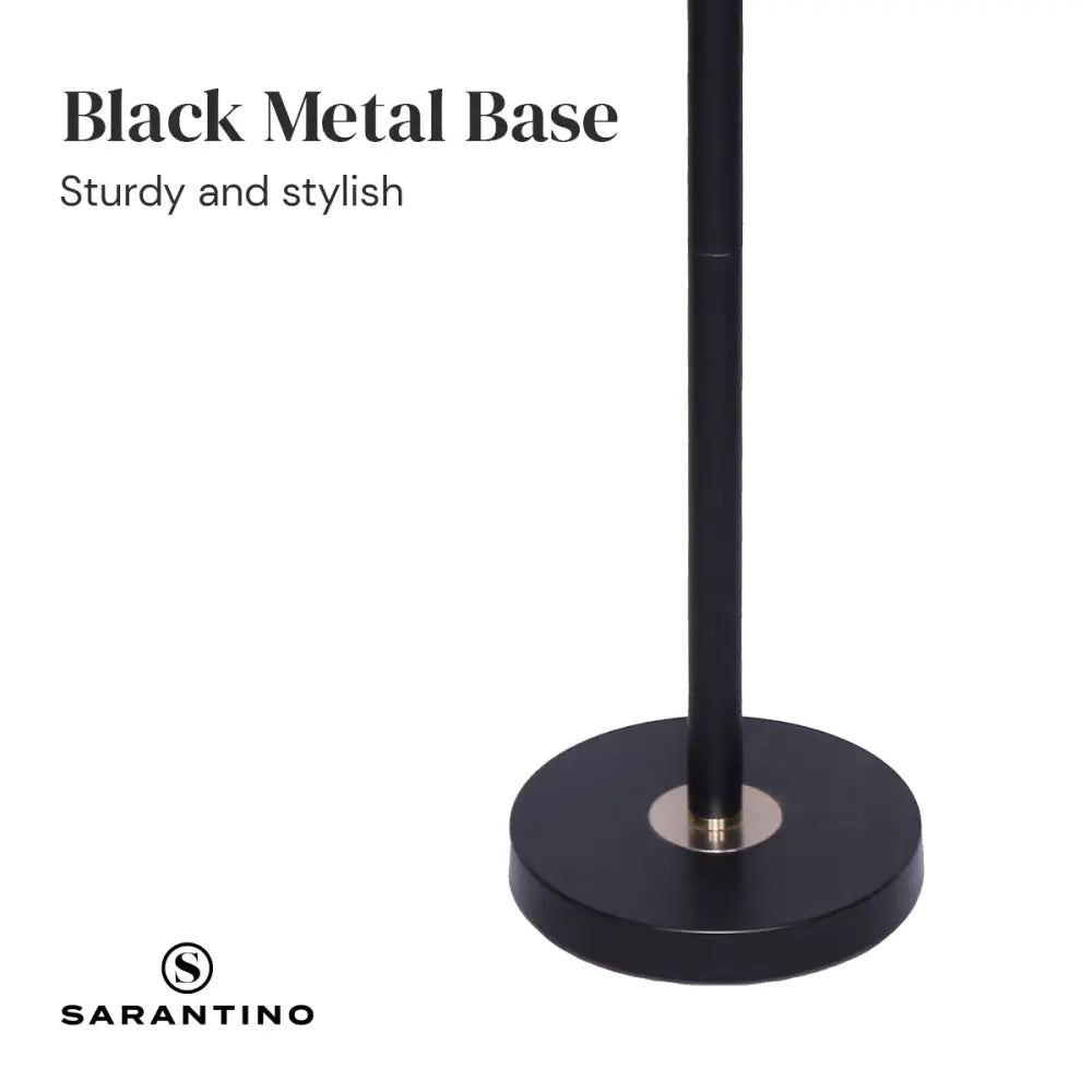 Sarantino Black/Brass Finish Reading Light Electric Table Lamp - Home & Garden > Lighting