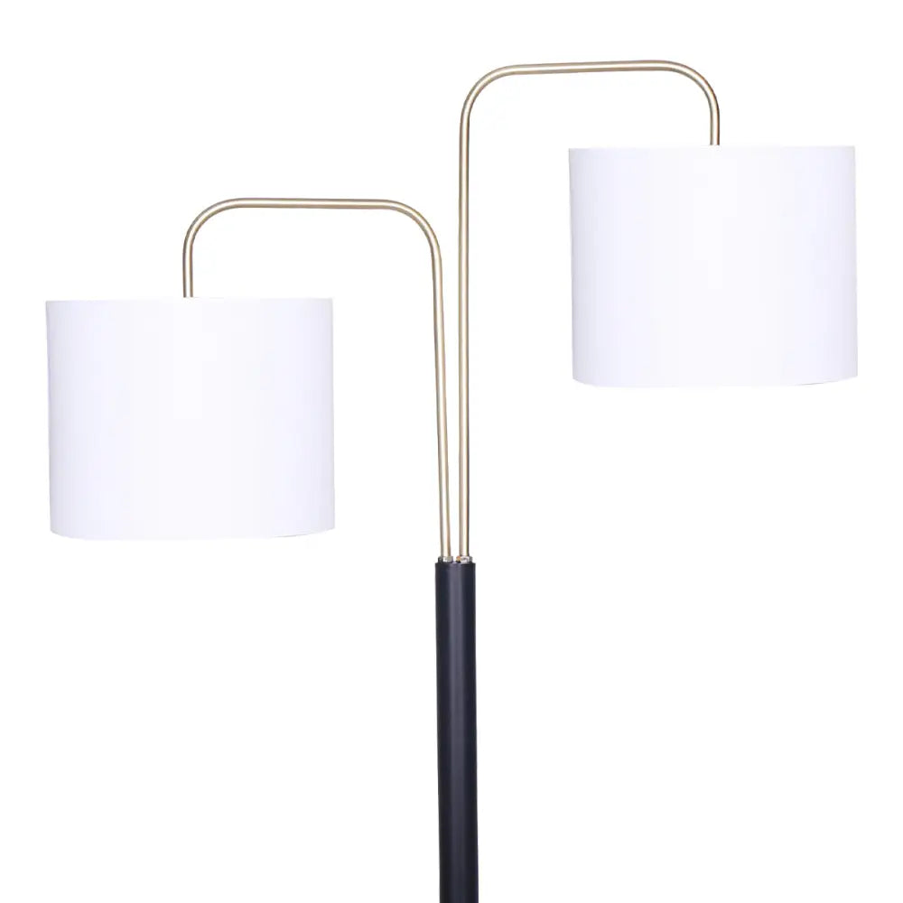 Sarantino Black/Brass Finish Reading Light Electric Table Lamp - Home & Garden > Lighting