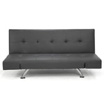 Sarantino Brooklyn Sofa Bed Lounge Faux Leather Couch Futon Furniture Adjustable Suite Gr - Furniture > Sofas