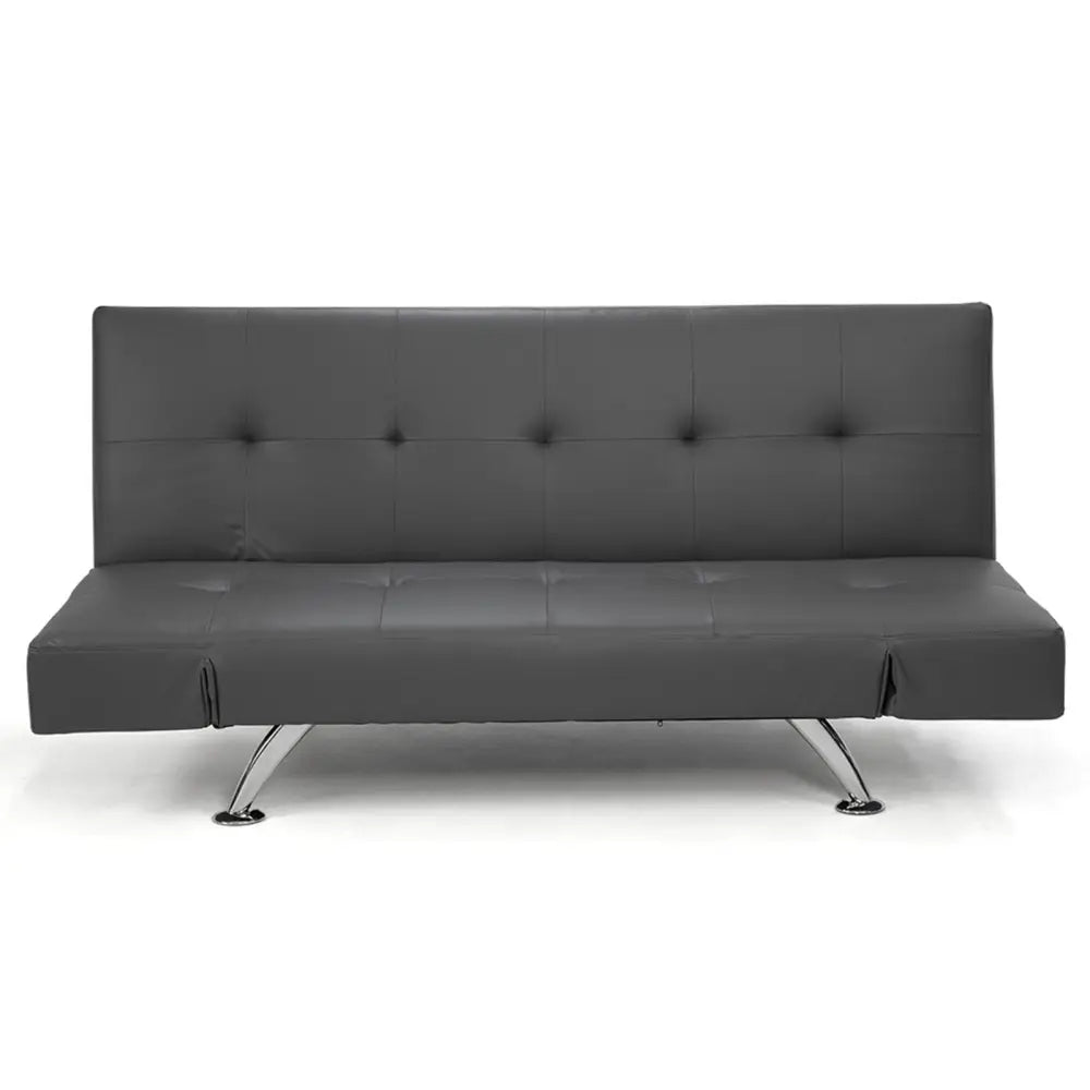Sarantino Brooklyn Sofa Bed Lounge Faux Leather Couch Futon Furniture Adjustable Suite Gr - Furniture > Sofas