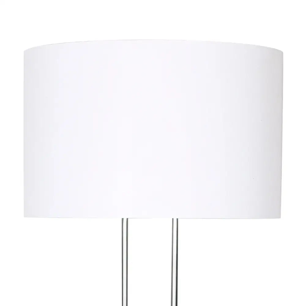 Sarantino Brushed Nickel Height-Adjustable Metal Floor Lamp - Home & Garden > Lighting
