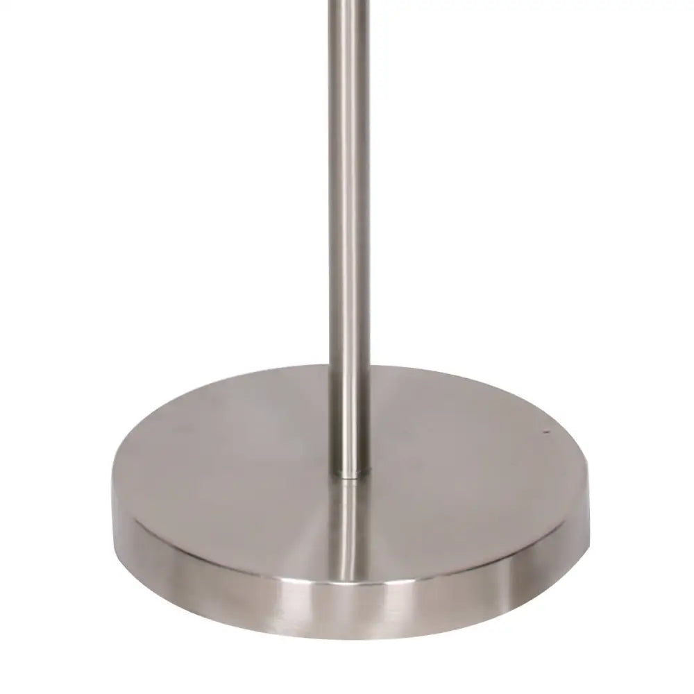 Sarantino Brushed Nickel Height-Adjustable Metal Floor Lamp - Home & Garden > Lighting