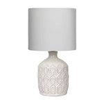 Sarantino Ceramic Table Lamp In Cream - Home & Garden > Lighting