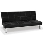 Sarantino Chelsea Sofa Bed Faux Leather Lounge Couch Futon Furniture Modular Suite - Furniture > Bar Stools & Chairs >