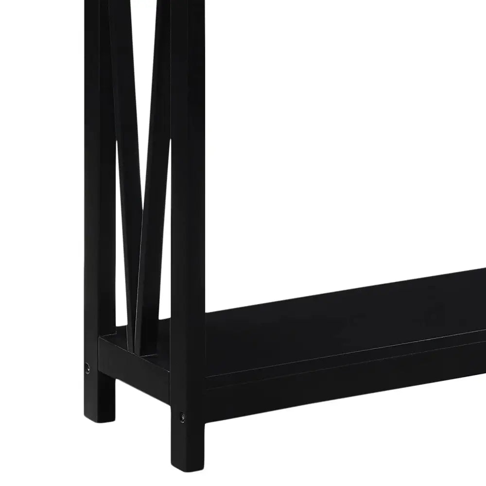 Sarantino Cielo 2-Tier Console Table Dark Walnut - Furniture > Living Room > Side Tables