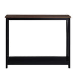 Sarantino Cielo 2-Tier Console Table Dark Walnut - Furniture > Living Room > Side Tables