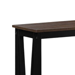 Sarantino Cielo 2-Tier Console Table Dark Walnut - Furniture > Living Room > Side Tables