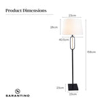 Sarantino Classic Floor Lamp with Empire Shade - Home & Garden > Lighting