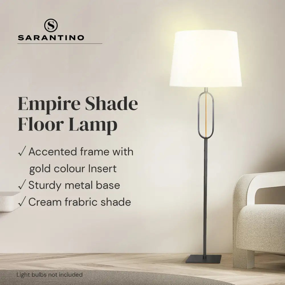 Sarantino Classic Floor Lamp with Empire Shade - Home & Garden > Lighting