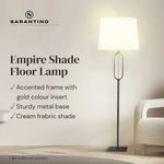 Sarantino Classic Floor Lamp with Empire Shade - Home & Garden > Lighting