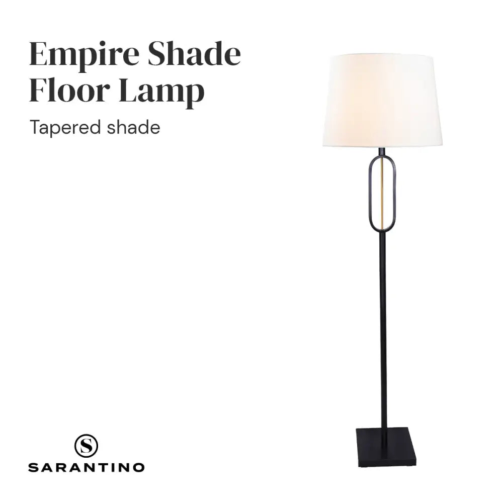 Sarantino Classic Floor Lamp with Empire Shade - Home & Garden > Lighting