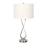 Sarantino Contemporary Table Lamp In Nickel Finish - Home & Garden > Lighting