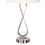 Sarantino Contemporary Table Lamp In Nickel Finish - Home & Garden > Lighting