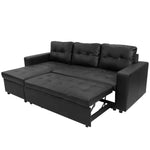 Sarantino Corner Sofa Linen Lounge Couch L-shaped Modular Furniture Home Chaise Grey - Furniture > Sofas