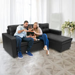 Sarantino Corner Sofa Linen Lounge Couch L-shaped Modular Furniture Home Chaise Grey - Furniture > Sofas