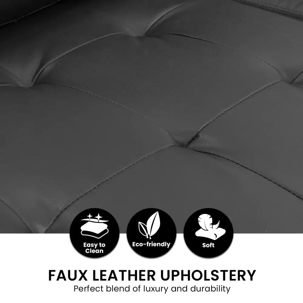 Sarantino Corner Sofa Linen Lounge Couch L-shaped Modular Furniture Home Chaise Grey - Furniture > Sofas