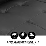 Sarantino Corner Sofa Linen Lounge Couch L-shaped Modular Furniture Home Chaise Grey - Furniture > Sofas