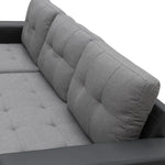 Sarantino Corner Sofa Linen Lounge Couch L-shaped Modular Furniture Home Chaise Grey - Furniture > Sofas